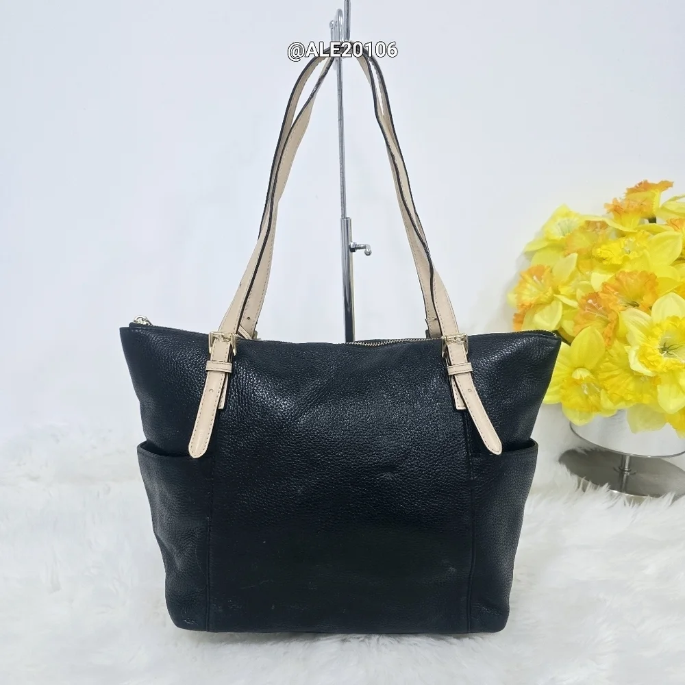 Michael Kors Black and Tan Women's Tote Bag